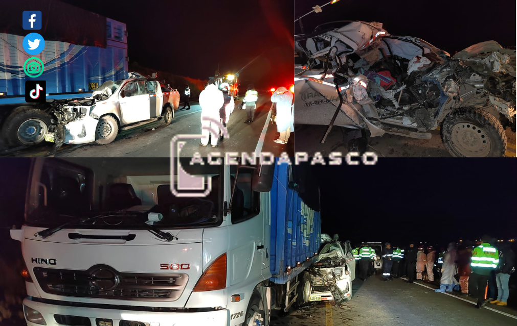 Pasco Tres Muertos Y Un Herido Es El Saldo Del Choque De Camioneta Con